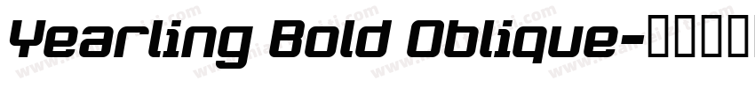Yearling Bold Oblique字体转换